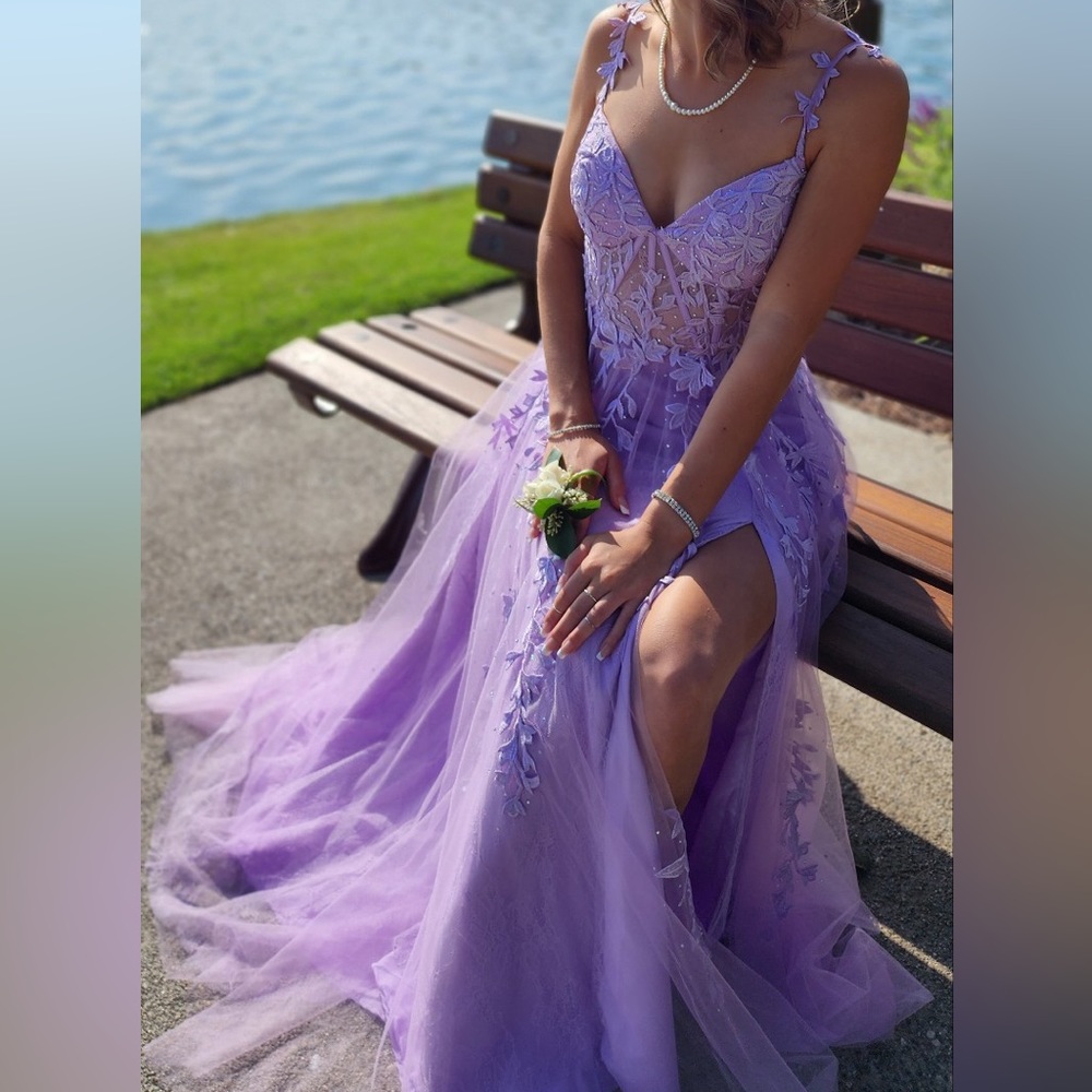 Sherri Hill inspired Lavender Prom Dress